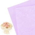 thumbnail image 1 of Uxcell Papel de Envoltura de Flores de 20 Hojas, Papel de Envoltura Floral de Papel Perlescente [Morado], 1 of 1
