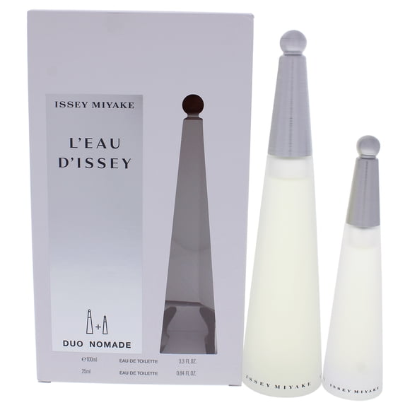 Perfume Issey Miyake Leau Dissey EDT 100 ml para mujer Issey Miyake Issey Miyake Perfume Spray EDT de 3.3oz, Perfume Spray EDT de 0.84oz 2 Pc Gift Set