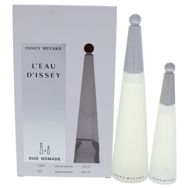 Perfume Issey Miyake Leau Dissey EDT 100 ml para mujer Issey Miyake Issey Miyake Perfume Spray EDT de 3.3oz, Perfume Spray EDT de 0.84oz 2 Pc Gift Set