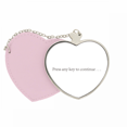 thumbnail image 1 of La interfaz de programación pulse para continuar Bolsa de viaje Mirror maquillaje corazón rosa, 1 of 4