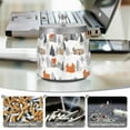 thumbnail image 6 of Yayeee Ashtray with Lid for Cigarette Smokeless Stainless Steel Home Ash Holder, Beige Snow Houses, 6 of 7