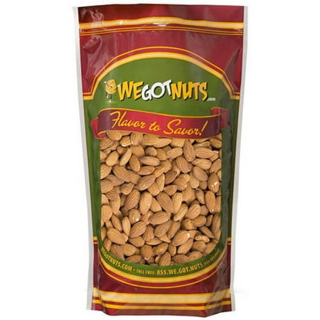 We Got Nuts Raw Unsalted Shelled Whole Jumbo Almonds, 3 (Best Price For Raw Almonds)