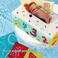 thumbnail image 4 of Ludolm Sensory Pull Along Toddler Infant Baby Tissue Box - Colorful Juggling Rainbow Dance Scarves for Kids Montessori Educational Manipulative Preschool Learning Toys – 5 Month 1-2-Year, 4 of 5