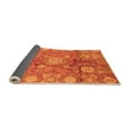 thumbnail image 2 of Ahgly Company Indoor Square Oriental Orange Traditional Area Rugs, 6' Square, 2 of 4