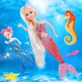 thumbnail image 2 of Muñeca sirena BETTINA Princess con caballito de mar para niñas de 3 a 12 años, 2 of 9