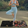thumbnail image 4 of Xixirimido Mushroom Butterfly Floral Starry Night Print Universal Car Towel Seat Cover for Post Gym Workout Swimming Running Soft Breathable Automotive Front Seat Protector Car Accessories, 2 Pack, 4 of 8