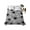 Gray, variant on Pet Paw Printed King Size Flat Sheet, Wrinkleproof & Fadeproof Cooling Flat Bed Sheet Only, Modern Black Grey Watercolor Dog Claws Breathable Soft Bedding Top Sheets 105 x 98 Inches
