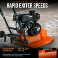 SuperHandy Plate Compactor 7HP Gas Engine, 20" × 15" Plate, 4200