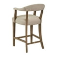 thumbnail image 4 of Whiteoak Solid Wood & Linen Counter Stool, 25.5-inch Seat Height, 4 of 5