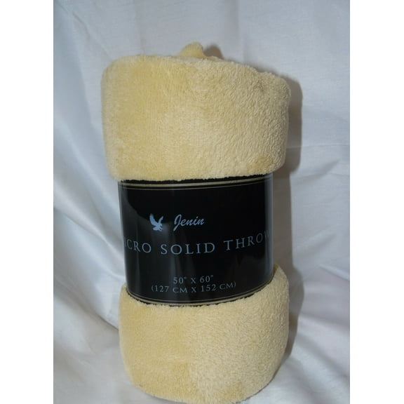 GOLD Super Soft Warm Versatile Small Throw Lightweight Travel Micro Plush Bed Blanket Multipurpose Décor Home