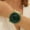 green, variant on Marble Pattern Resin Embedded Eco-Friendly Open Cuff Bracelet Mother's Day Gift Boho Style Costume Accessory