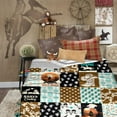 thumbnail image 3 of Western Themed Throw Blanket Western Decor Cowboy Cactus Blanket Horse Cow Print Blanket Wild West Western Decorative Soft Warm Cozy Flannel Plush Throws Blankets 50"x60"ch, 3 of 6