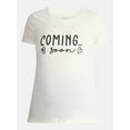 thumbnail image 5 of Time and Tru Women’s Maternity Graphic Tee with Short Sleeves, Sizes S-XXL, 5 of 5
