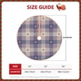 thumbnail image 4 of Kll Purple Floral Gingham Check Plaid Christmas Tree Skirt 48",Party Decorations Farmhouse For Christmas Decorations Holiday Party, 4 of 8