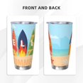 thumbnail image 3 of Salouo Hello Summer3 Print 20oz Tumbler with Lid,Stainless Steel Vacuum Insulated Tumbler Durable Insulated Coffee Mug Thermal Cup with Splash Proof Sliding Lid-Straw Two-piece Set, 3 of 8