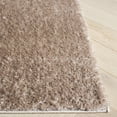 thumbnail image 4 of SAFAVIEH Penelope Braden Solid Shag Area Rug, Taupe, 6'7" x 6'7" Square, 4 of 11