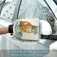 thumbnail image 6 of Microfiber Car Wash Gloves With Chenille & Polyester Terry Scratch-Free Cleaning Elastic Cuffs Blue Glasses, 6 of 8