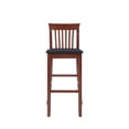 thumbnail image 2 of Linon Nataly 31" Indoor Wood Bar Stool, Dark Cherry, 2 of 9