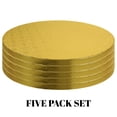 thumbnail image 2 of Cake Board O'Creme Gold Foil, círculos redondos para tartas de 8 pulgadas, paquete de 5, 2 of 6
