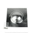 thumbnail image 2 of 8.5” 16 Gauge Polished Grey Square Shield Boss Medieval Ren Faire Cosplay LARP, 2 of 5