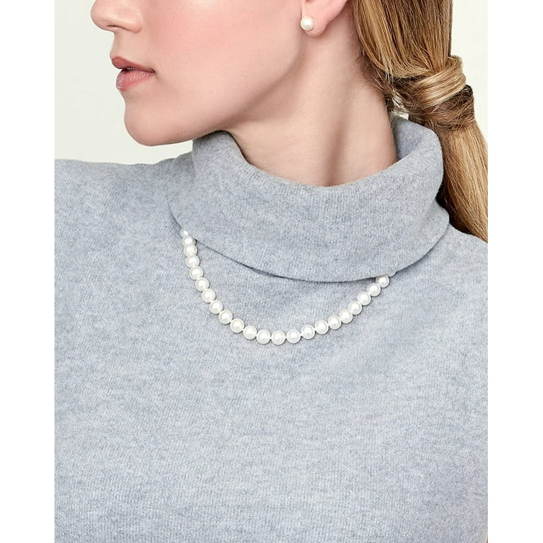 Genuine cultured pearl necklace deals