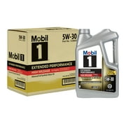 Mobil 1 Extended Performance High Mileage Full Synthetic Motor Oil 5W-30, 5 Quart (3 Pack)