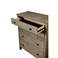 thumbnail image 5 of Origins by Alpine Classic Wood 4 Drawer Chest in Natural Gray, 5 of 6