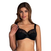Anita 5822-001 Lucia Black Floral Embroidered Underwired Comfort Bra 48D