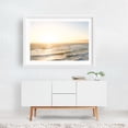 thumbnail image 2 of Gentle Waves - Santa Monica California Photography Sunset Ocean Seascape Waves Coast Minimalist Nature White Framed Wall Art Print 5 x 7 inches, 2 of 3
