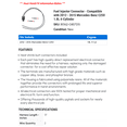 thumbnail image 2 of Fuel Injector Connector - Compatible with 2012 - 2015 Mercedes-Benz C250 1.8L 4-Cylinder 2013 2014, 2 of 2