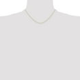 thumbnail image 2 of Auriga Fine Jewelry 14K Yellow Gold .4 mm Carded Cable Rope Chain Necklace for Women 16", 2 of 7