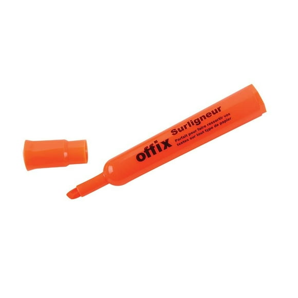 Offix 343566HY1066ORN Offix Highlighter orange (Pack of 2)