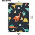 thumbnail image 3 of Coolnut Cute Dinosaurs Acrylic Clipboard with Low Profile Silver Metal Clip Standard A4 Letter Size Decorative Clipboards for Office,Jobsite,Medical,School, 3 of 7