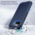 thumbnail image 4 of Compatible with Google Pixel 9A Case,3-Layer Military Grade Drop Protection Anti-Slip Bumper Rugged Shockproof Dustproof Protection Phone Case,Navy Blue, 4 of 7
