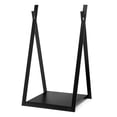thumbnail image 2 of Patiojoy 16" Triangle Fireplace Rack Decorative Log Storage Holder w/ Raised Base Heavy-Duty Steel Frame & Solid Base, 2 of 9