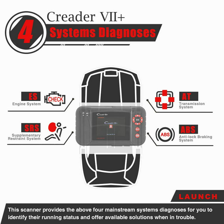 Code Reader Launch X431 Creader VII+ ABS SRS VII Plus - China