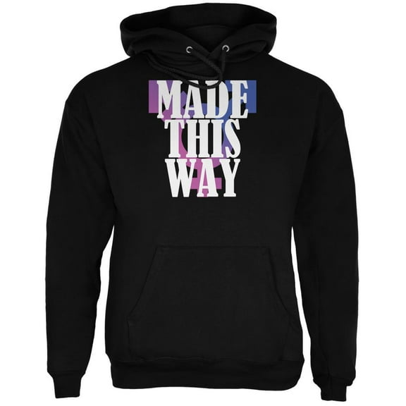 Made This Way Caitlyn Jenner Transgender Black Adult Hoodie - 2X-Large