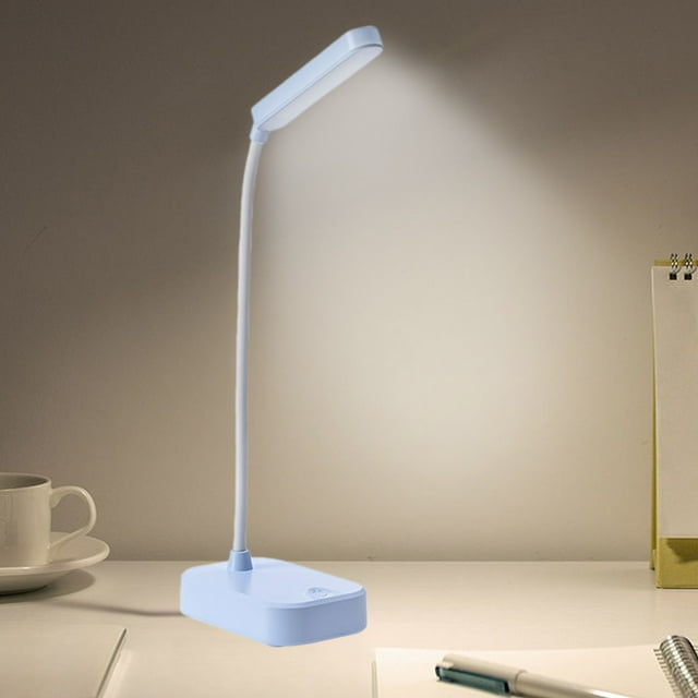 HOZADOIE Desk Lamp Lighting & Ceiling Cell Phone Bracket Folding Desk Lamp Students Study Eye- Desk Lamp USB Rechargeable LED Small Desk Lamp Night Light Battery Operated