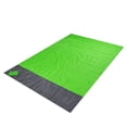 thumbnail image 1 of Toystoory Estera de playa plegable Manta exterior a prueba de arena Cojín de bolsillo con cremallera con estacas Deportes acuáticos Verde, 1 of 6