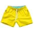 thumbnail image 5 of zeranth Casual Solid Color Summer Beach Shorts Pants Men Drawstring Swimming Trunks, 5 of 6