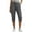 *Gray, variant on ClodeEU Women's Elastic Waist Cargo Capri Pants,Casual Cropped Trousers with Pockets Gray,Womens Plus L