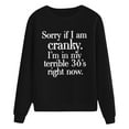 thumbnail image 3 of Vedolay Half Zip Sweatshirt Women's Casual Half Zip Pullover Sweatshirt Long Sleeve Knit Tunic Pullover Tops,Black XXL, 3 of 4