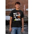 thumbnail image 5 of Funny Sports Don't Touch My Balls Men's Graphic T Shirt Tees Brisco Brands S, 5 of 6