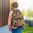 thumbnail image 6 of Yiaed Colrful Tropical Leaves Print School Backpack College Backpack Daypacks for Students High School Spacious and Durable Daypack for Work and Travel-One Size, 6 of 6