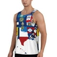thumbnail image 2 of Pofeuu The Map Of United States Print Men's Workout Tank Tops Sleeveless Muscle Gym Shirt Quick Dry-4X-Large, 2 of 7