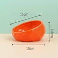 thumbnail image 4 of Ceramic Cat Bowl with Slanted Design, Elevated Dog Dish for Neck Comfort & Whisker Relief, Easy-Clean Pet Food Bowl, 4 of 9
