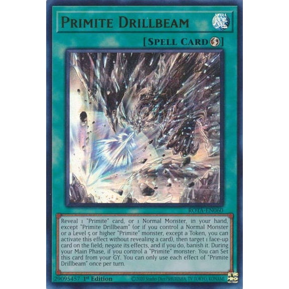 YuGiOh Rage of the Abyss Ultra Rare Primite Drillbeam ROTA-EN060