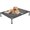 Black, variant on Raised Dog Bed for Small Dogs, Waterproof Elevated Dog Cot, Outdoor Cooling Pet Bed, 36.5" x 22.5", Grey