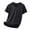 Black, variant on UVEASISHA Workout Shirts for Men Short Sleeve V Neck Athletic Tops Solid Color Quick Dry Mesh T-Shirts Big and Tall Moisture Wicking Traning Tshirt Black 4XL