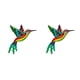 thumbnail image 1 of Inteprter Colibrí de hierro que cuelga la decoración del hogar Apariencia vívida Pájaros Jardín al aire libre Type1 NO1, 1 of 6